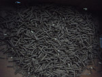 Pellets van aardbeiensubstraat  te Hoogstraten